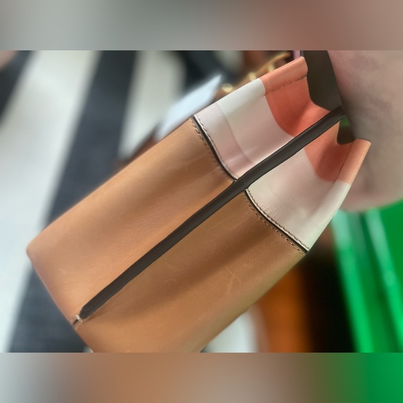 SOLD Tory Burch “pink and tan” satchel - Picture 8 of 8